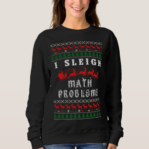 Mathe-Lehrer-Weihnachtsstrickjacke Sweatshirt