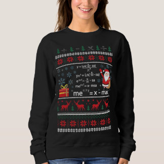 Mathe-Lehrer-Weihnachtsstrickjacke-T-Shirt Sweatshirt