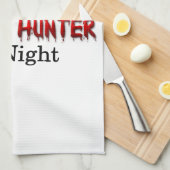 Mathe-Lehrer/Zombie-Jäger Küchentuch (Viertel Falte)