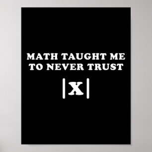 Mathe lehrte mich nie, X lustigen Mathematiklehrer Poster