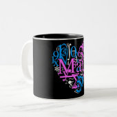 Mathe-Liebe Zweifarbige Tasse (Vorderseite Links)