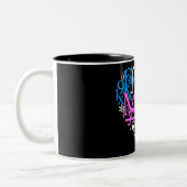 Mathe-Liebe Zweifarbige Tasse (Links)
