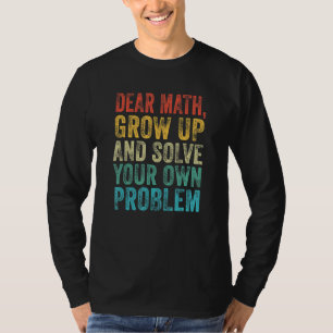 Mathe Lieber Mathe Lehrer Schüler Meme Vintage T-Shirt