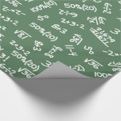 Mathe-Liebhaber-Spaß-mathematische Gleichungen Geschenkpapier (Ecke)