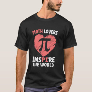 Mathe liebt inspiriert die Welt Lustiger Lehrer Ki T-Shirt