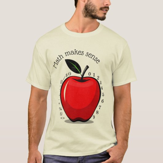 Mathe macht Sinn Lehrer T-Shirt (Vorderseite)