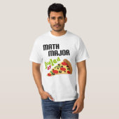 Mathe-Major Geschenk (Pizza) T-Shirt (Vorne ganz)