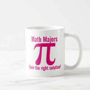 Mathe Majors haben die richtige Lösung - rosa Kaffeetasse