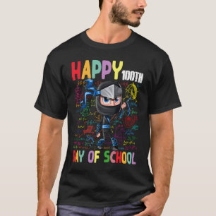 Mathe Mathematik 100. Schultag Ninja T-Shirt