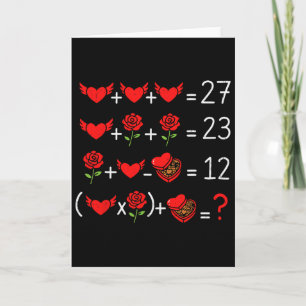 Mathe Mathematik Geek Lustig Valentinstag Lehrer Karte