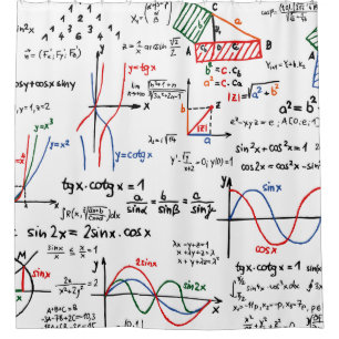 Mathe-mathematischer Mathematiker Duschvorhang