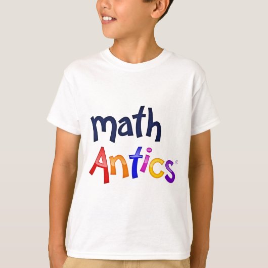 Mathe-Mätzchen-bunte Logo-T - Shirts (Vorderseite)