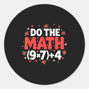 Mathe-Meme-Lehrer Pi Humor Algebra Geometrie Klass Runder Aufkleber