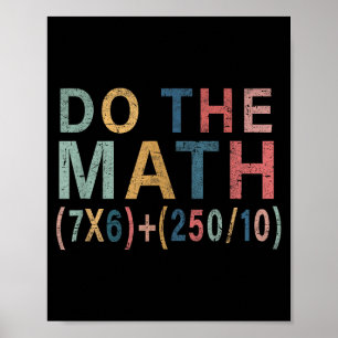 Mathe-Meme Lustiges Geschenk für Lehrer, Schüler M Poster