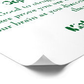 Mathe Mindsets Poster-Mistakes sind gut Poster (Ecke)