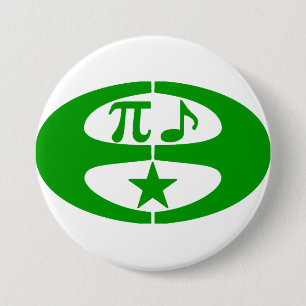 Mathe-Musik-Esperanto - Symbol-Knopf Button