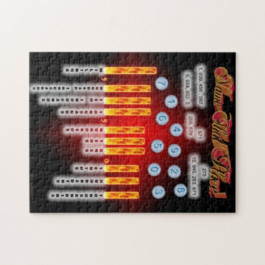 Mathe-Name, das setzen Puzzle (Horizontal)