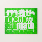 Mathe; Neon Green Stripes Puzzle (Horizontal)