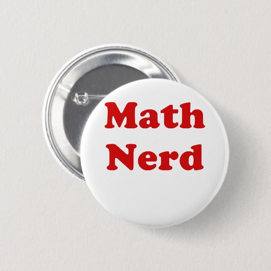 Mathe-Nerd Button (Vorne & Hinten)