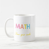 Mathe not Magic Funny Mathe Lehrer zurück nach Sch Kaffeetasse (Links)