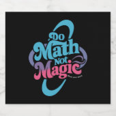 Mathe Not Magic Mathe Liebhaber Bierflaschenetikett (Einzelnes Label)