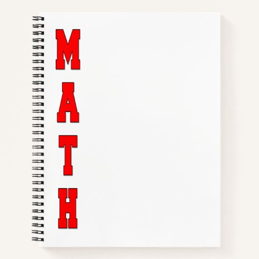 Mathe Notizblock (Vorderseite)