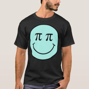 Mathe Pi Symbol Smiley Gesicht T-Shirt