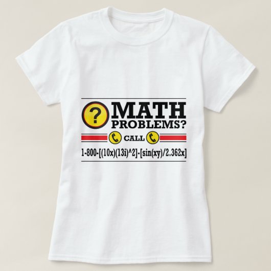 Mathe-Privatunterricht-Spaß-Geschenk T-Shirt (Design vorne)