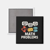 Mathe-Problem-Symbole Lustiger Lehrer Byck Zur Sch Magnet (Vorderseite/Rückseite)