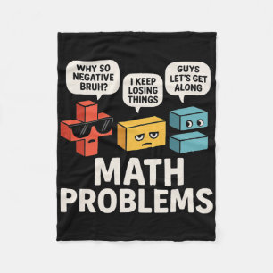 Mathe-Problem-Symbole Lustiger Lehrer Zurück Zur S Fleecedecke