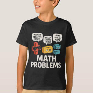 Mathe-Problem-Symbole Lustiger Lehrer Zurück Zur S T-Shirt