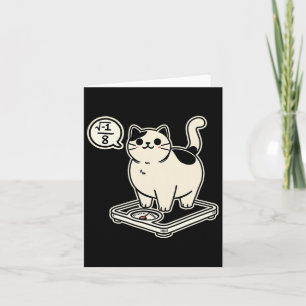 Mathe Pun Cat I Overate I Over 8 Funny Mathe Lehre Karte