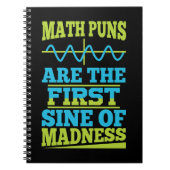 Mathe Pun First SINE of Madness Notizblock (Vorderseite)