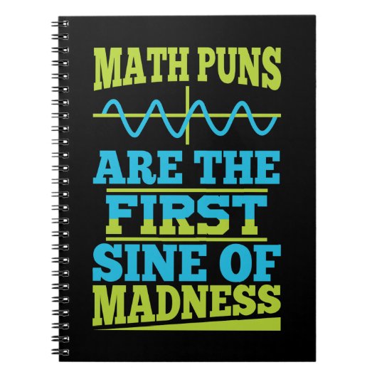 Mathe Pun First SINE of Madness Notizblock (Vorderseite)