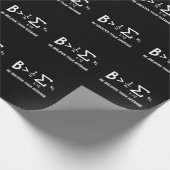 Mathe Pun Mathematiker ist größer als durchschnitt Geschenkpapier (Ecke)