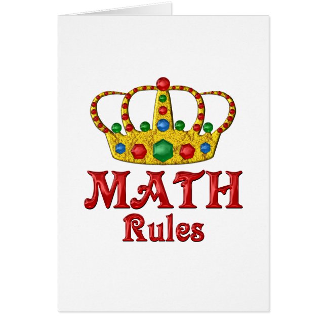 MATHE Regeln (Vorne)