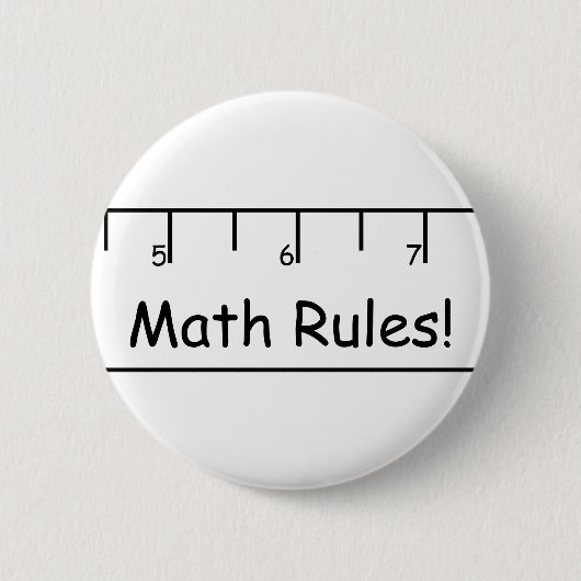 Mathe-Regeln! Button (Vorderseite)
