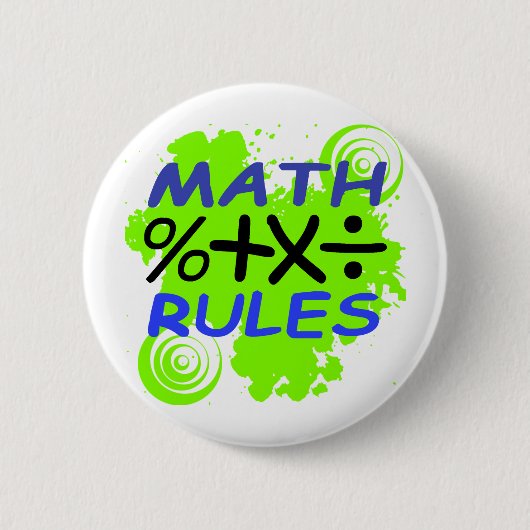 Mathe-Regeln Button (Vorderseite)