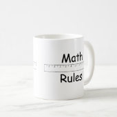 Mathe-Regeln! Kaffeetasse (VorderseiteRechts)