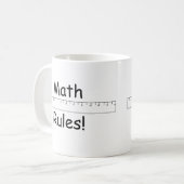 Mathe-Regeln! Kaffeetasse (Vorderseite Links)