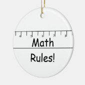 Mathe-Regeln! Keramik Ornament (Links)