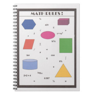 Mathe-Regeln! Notizblock