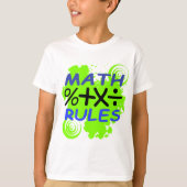 Mathe-Regeln T-Shirt (Vorderseite)