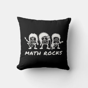 Mathe Rocks Akademischer Rockband Humor Kissen