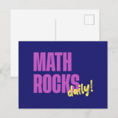 Mathe rocks täglich postkarte (Vorne/Hinten)