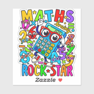 Mathe-Rockstar-Aufkleber für Kinder UK Aufkleber