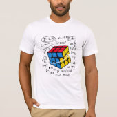 Mathe Rubik Cube Geometrie Formel Nerd Ästhetik T-Shirt (Vorderseite)