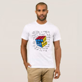 Mathe Rubik Cube Geometrie Formel Nerd Ästhetik T-Shirt (Vorne ganz)