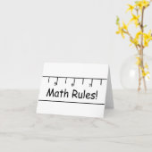 Mathe Rules! Karte (Gelbe Blume)