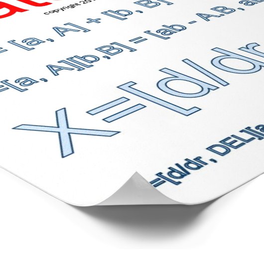 Mathe Rules! Poster (Ecke)